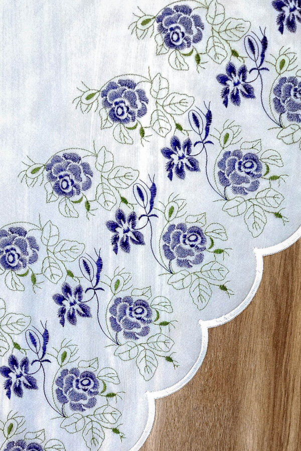 118540 90 z2 Lambrekin haftowany na woalu