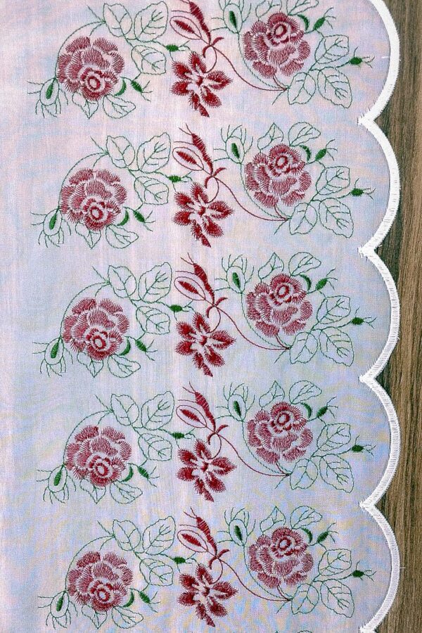 118540 90 z3 Lambrekin haftowany na woalu