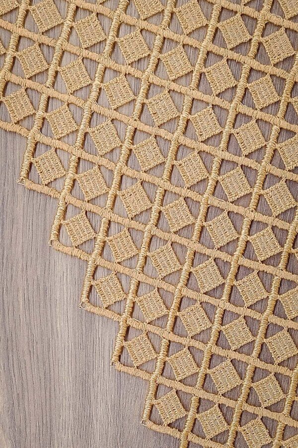 57580 z10 Tkanina haftowana gipiurowa