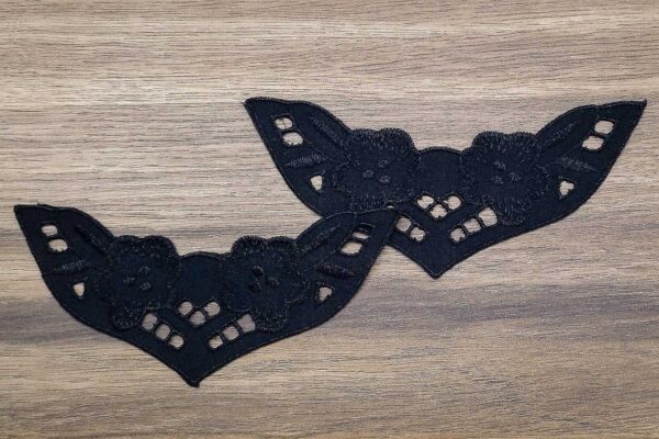 Aplikacja haftowana na tkaninie