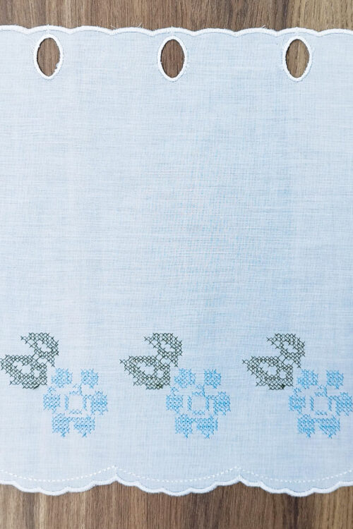 117950 30 z1 Lambrekin haftowany na tkaninie